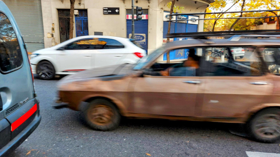 Renault 12 Break marrón, San Cristóbal