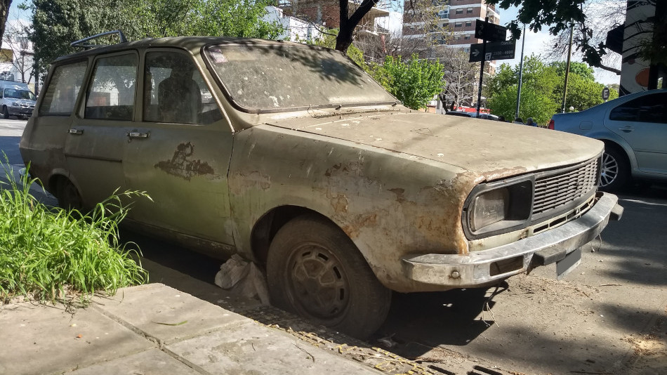 Renault 12 Break musgo, Parque Saavedra